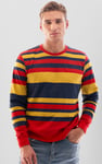 Mens Classic Print Stripe Sweatshirt