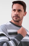 Mens Classic Print Stripe Sweatshirt