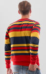 Mens Classic Print Stripe Sweatshirt