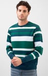Mens Classic Print Stripe Sweatshirt