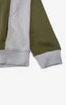 Mens Flock Print Overhead Hoodie