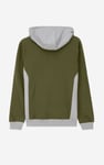 Mens Flock Print Overhead Hoodie