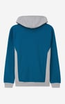 Mens Flock Print Overhead Hoodie