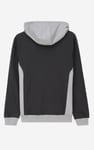 Mens Flock Print Overhead Hoodie