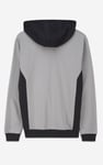 Mens Flock Print Overhead Hoodie