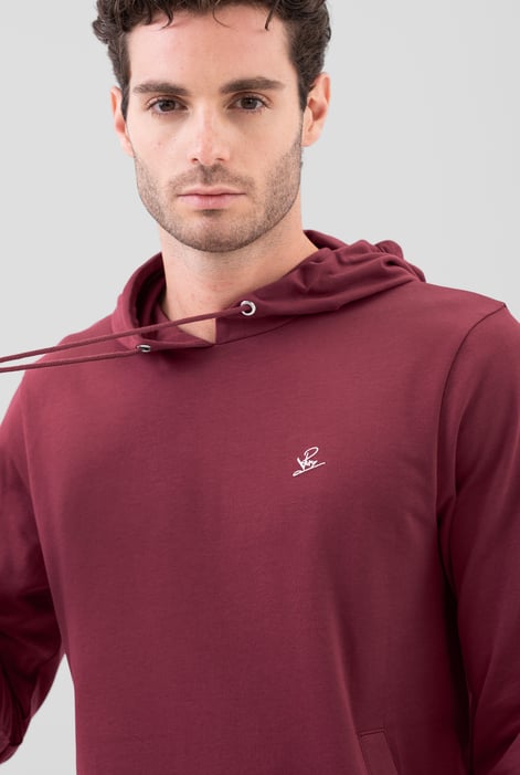 Men’s Red Regular Fit Pullover Hoodie | Enorsia