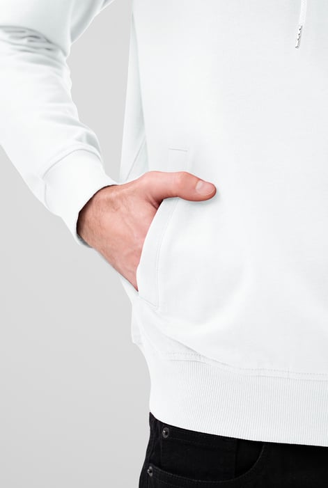 Men’s White Regular Fit Pullover Hoodie | Enorsia