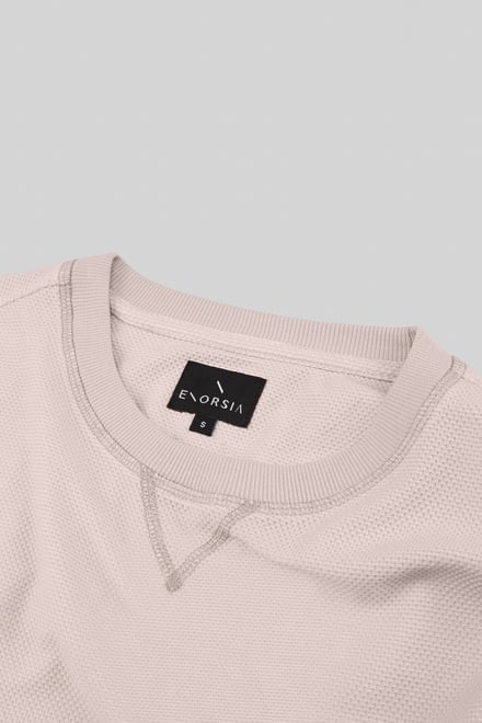 Honeycomb Design Jersey Long Sleeve T-Shirt