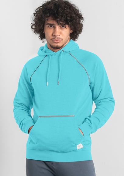Brushed Fleece Raglan Hoodie