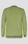 Contrast Ribbing V-Neck Sweatshirt