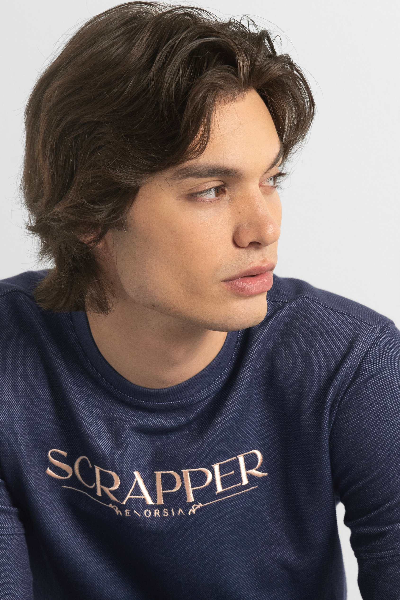 Heavy Pique Terry Crew Neck Sweatshirt