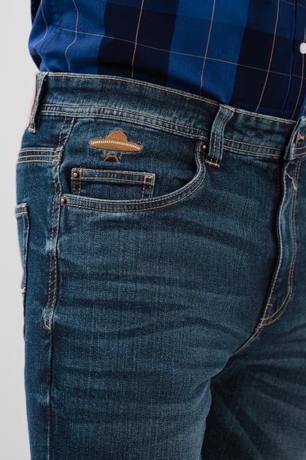 Vintage Deep Wash Bootcut Jeans