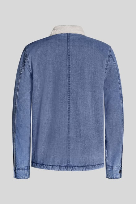 Men's Borg Lined Denim Tucker Jacket