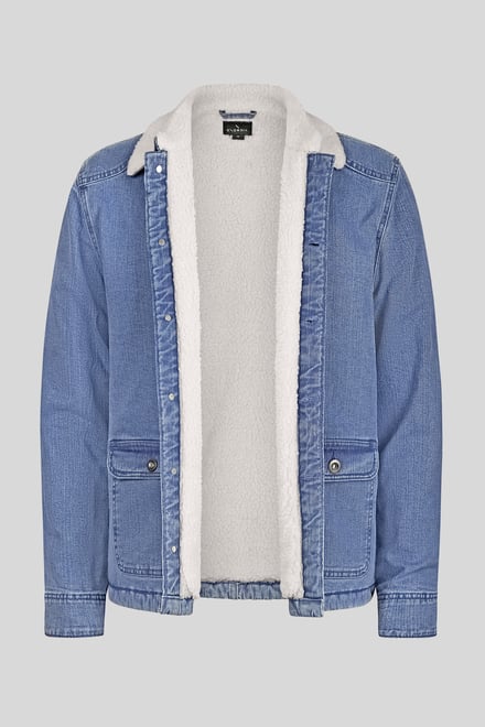 Men's Borg Lined Denim Tucker Jacket