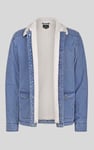 Men's Borg Lined Denim Tucker Jacket