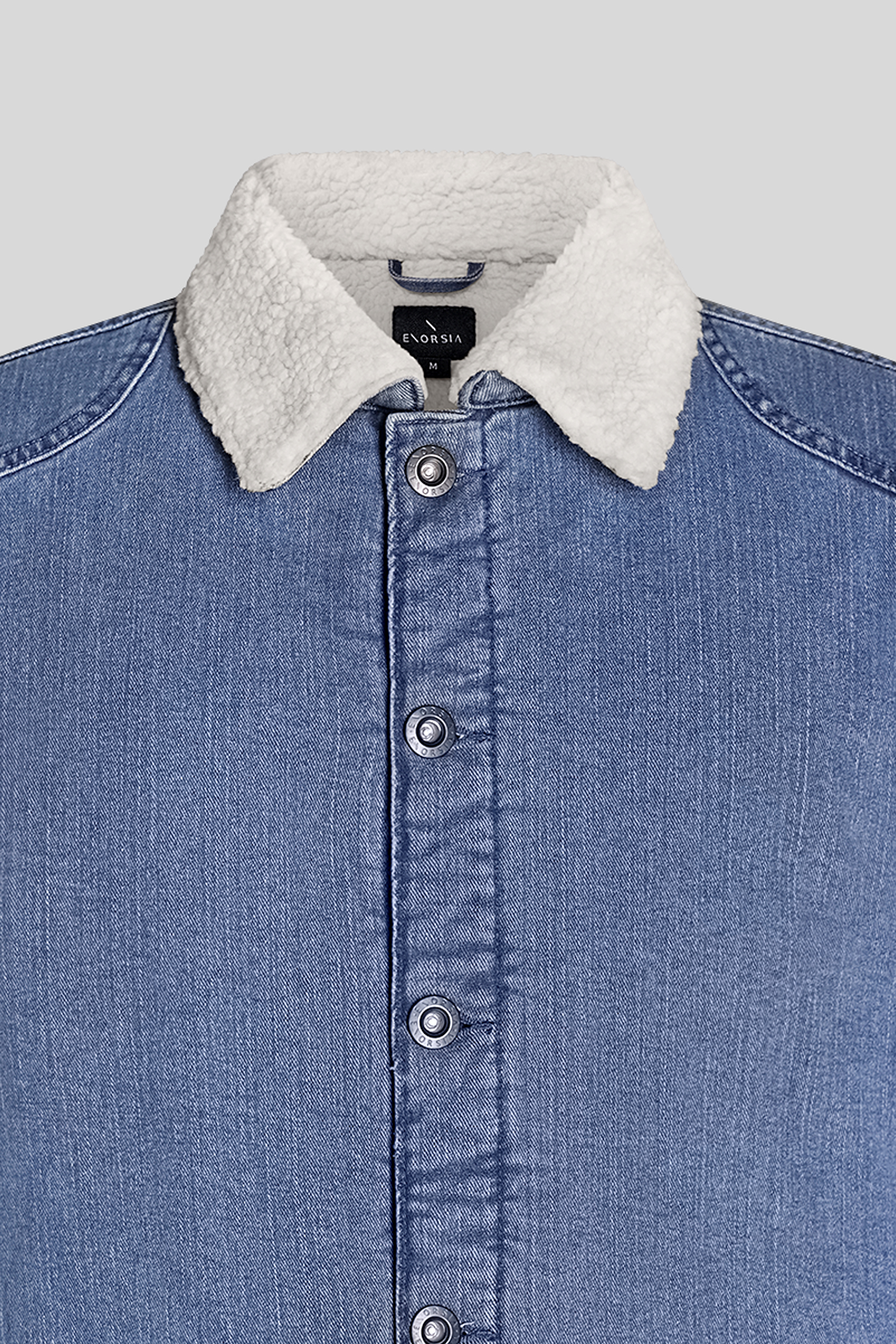 Men's Borg Lined Denim Tucker Jacket