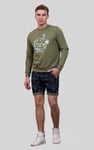 Mens  Printed Cotton Shorts
