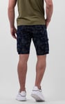 Mens Pure Cotton Palm Print Cargo Shorts