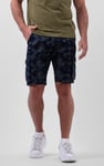 Mens Pure Cotton Palm Print Cargo Shorts