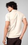 Ribbed Zip Neck Short Sleeve Polo