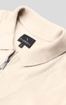 Ribbed Zip Neck Short Sleeve Polo