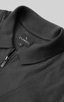 Ribbed Zip Neck Short Sleeve Polo