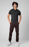 Ribbed Zip Neck Short Sleeve Polo
