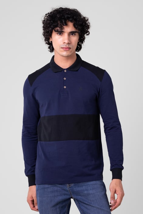 Mens Red Cut & Sew Pique Polo