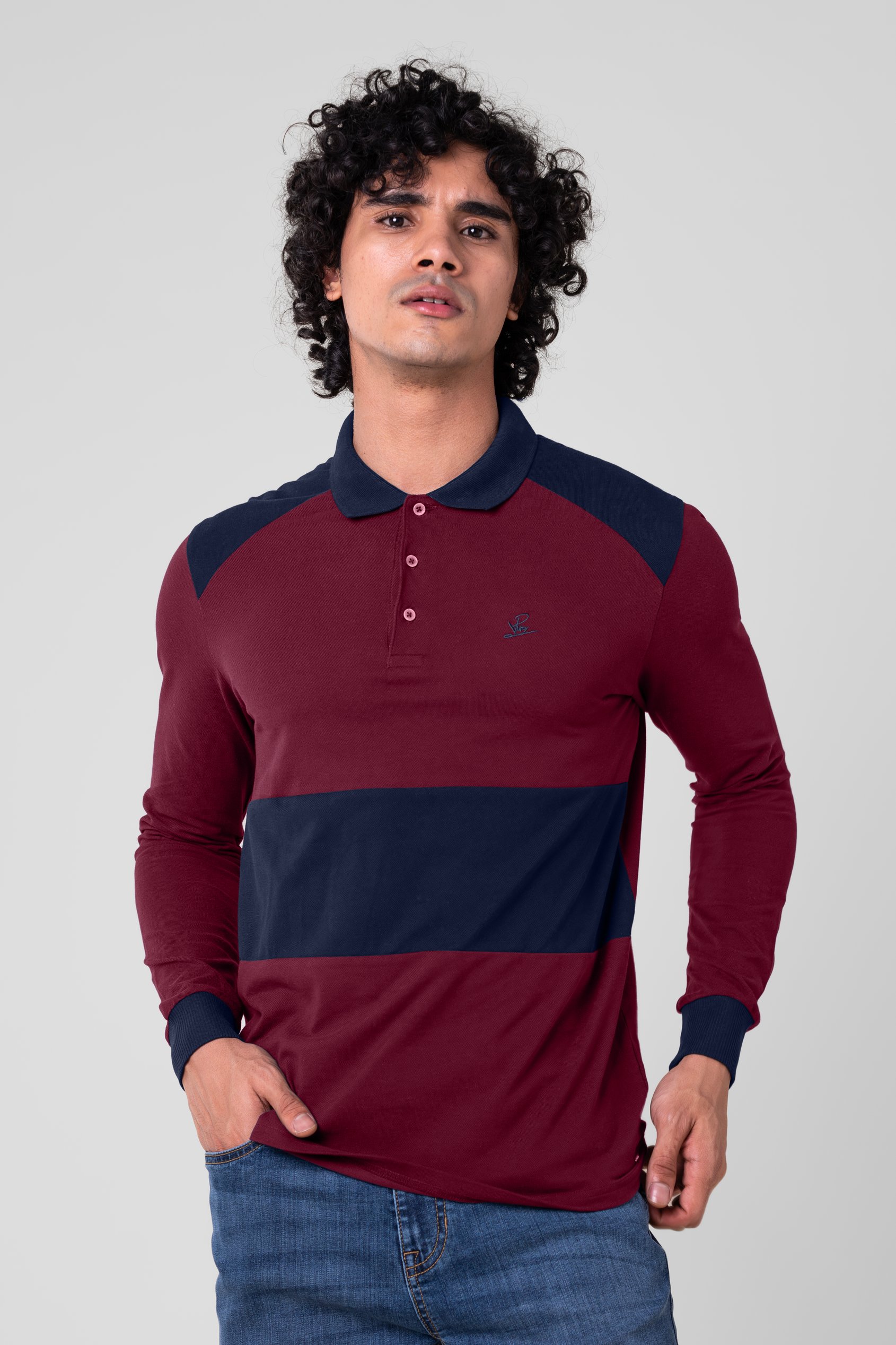 Mens Cut & Sew Pique Polo