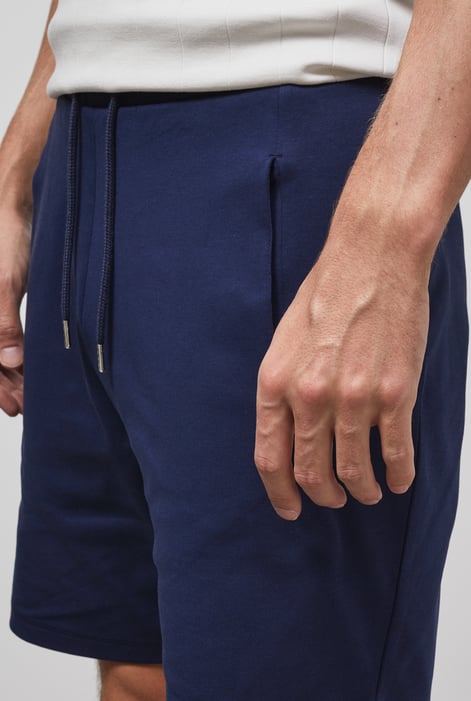 Men's Navy Essential Drawstring Jersey Shorts