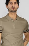 Men's Premium Polo Shirt With Stripe Rib
