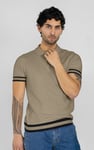 Men's Premium Polo Shirt With Stripe Rib