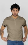 Men's Premium Polo Shirt With Stripe Rib