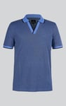Regular Fit Ribbed V-Neck Polo Shirt