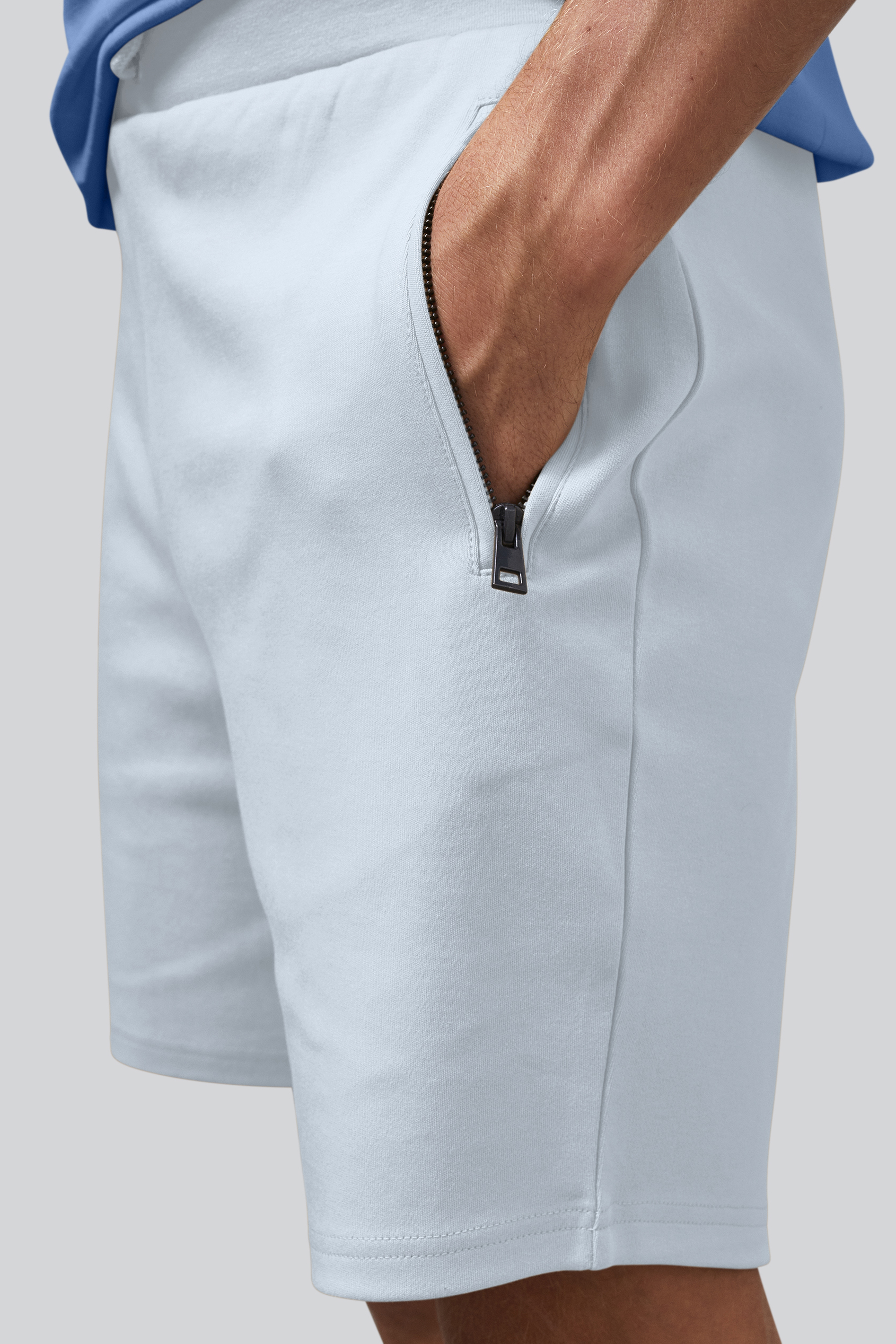 Men's Straight Fit Zip Pocket Jersey Shorts | Enorsia