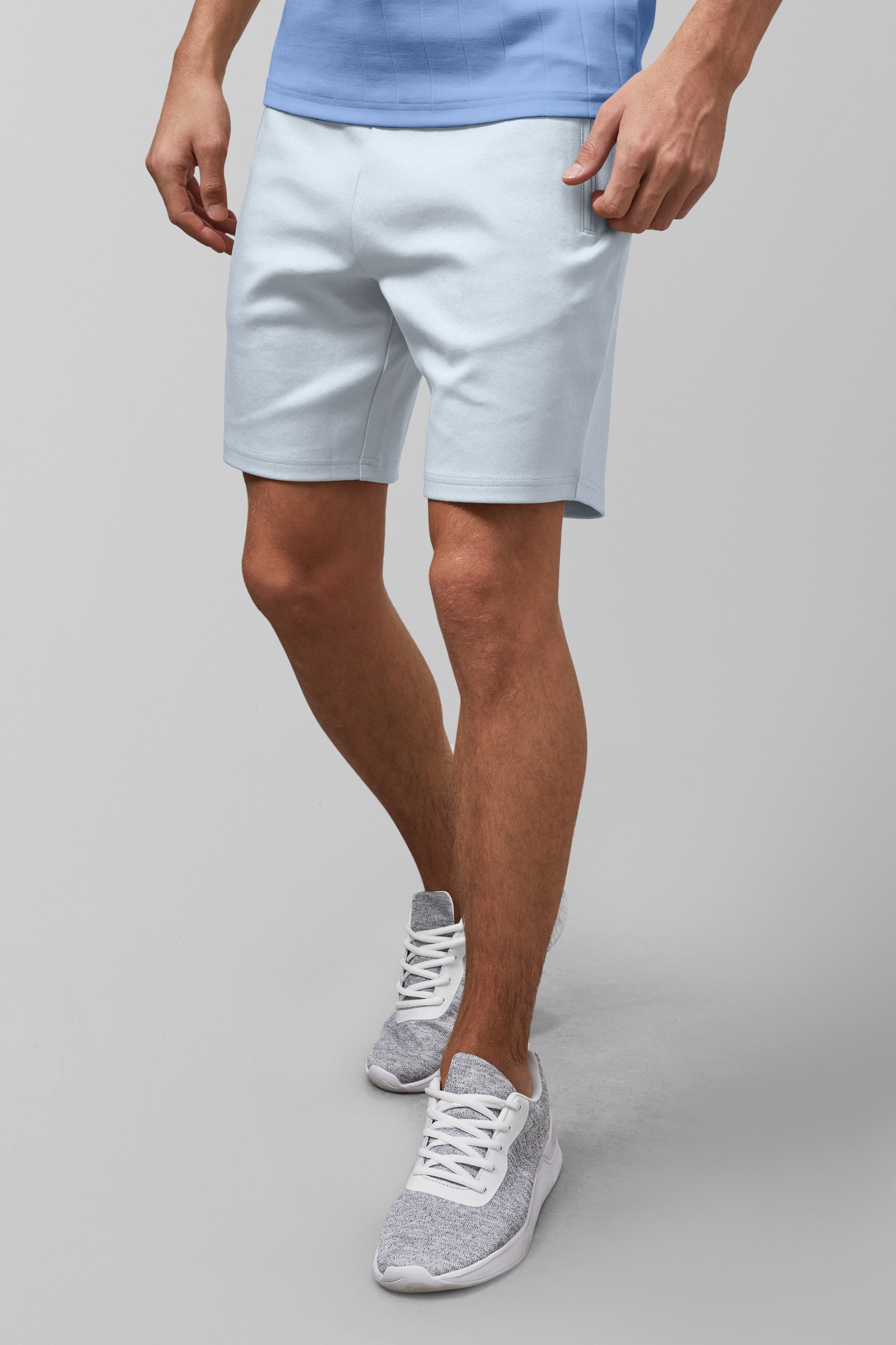 Men's Straight Fit Zip Pocket Jersey Shorts | Enorsia