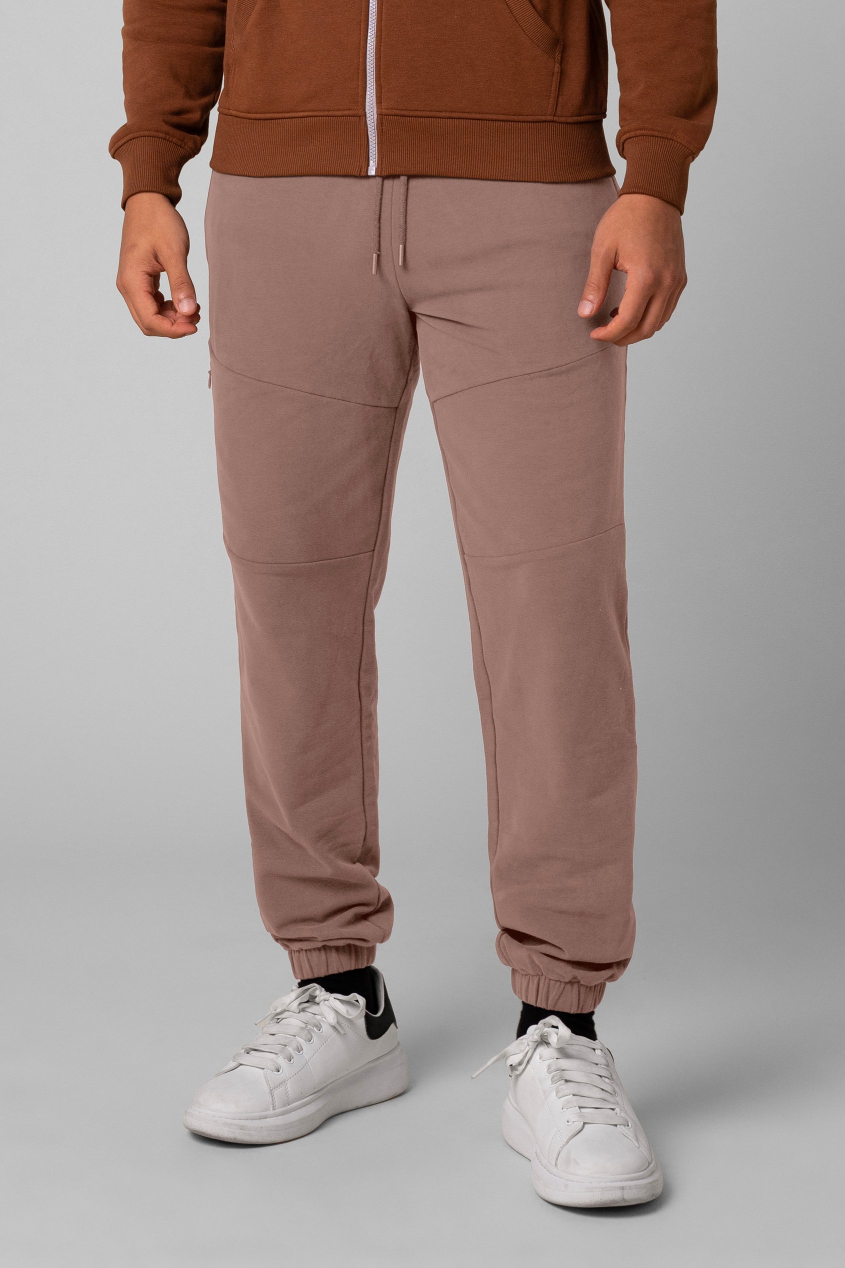 Mens Cut & Sew Zip Jogger