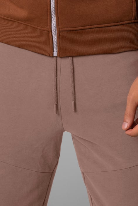 Mens Cream Cut & Sew Zip Jogger