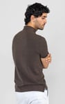 Band Collar Interlock Polo Shirt