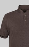Band Collar Interlock Polo Shirt