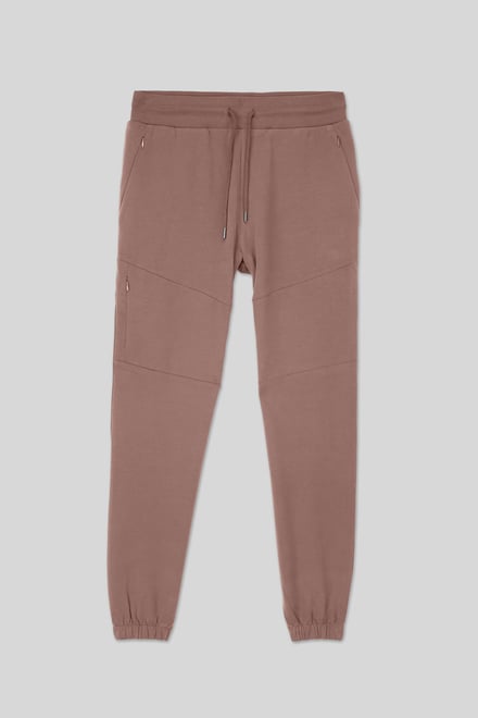 Mens Cut & Sew Zip Jogger
