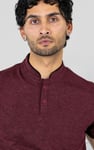 Band Collar Interlock Polo Shirt