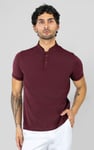 Band Collar Interlock Polo Shirt
