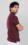 Band Collar Interlock Polo Shirt