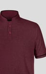 Band Collar Interlock Polo Shirt