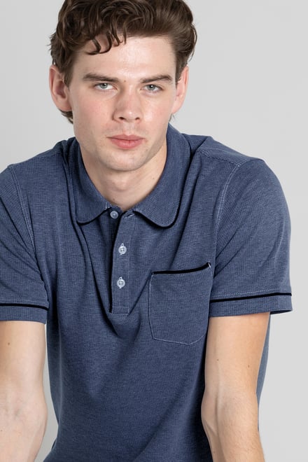 Cotton Jersey Club Collar Polo