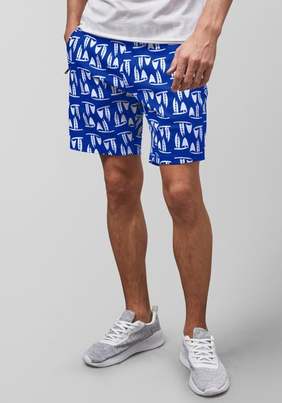 Printed Shorts With Zip Pocket