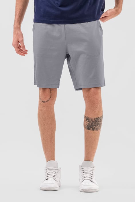 Men's Grey Classic Cotton Jersey Shorts