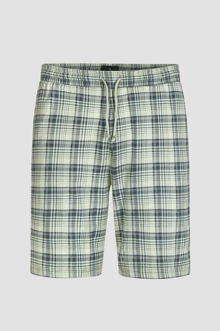 Check Print Jersey Shorts