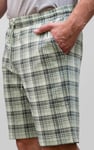 Check Print Jersey Shorts